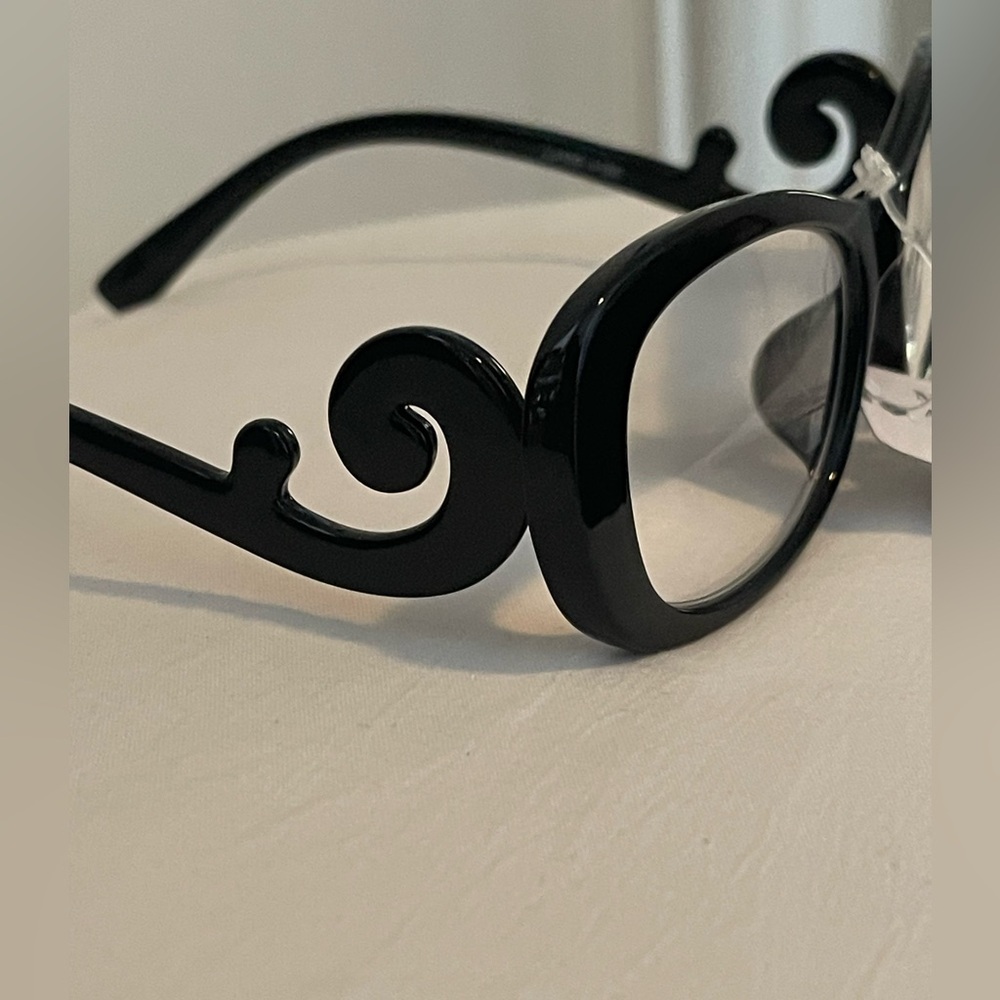 Imitation Prada Black Baroque +2.00 Reading Glasses